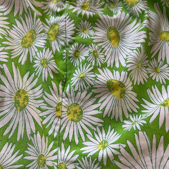 Vintage 70s Floral Bloomer Shorts Sz XS Elastic Waist Cottage Boho Ruffle Girly - Picture 3 of 4